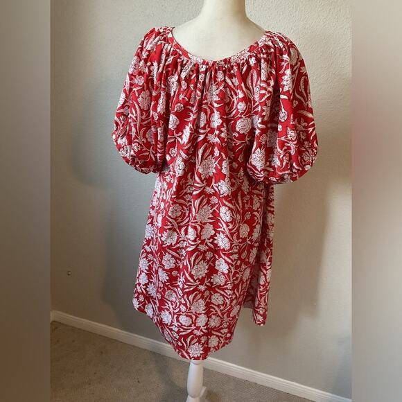 Smith & Quinn Posie Dress in Summer Wine Red White Size Medium - Picture 4 of 9